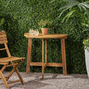 Outdoor Half Round Folding Acacia Wood Bistro Table by HouseOfZazla