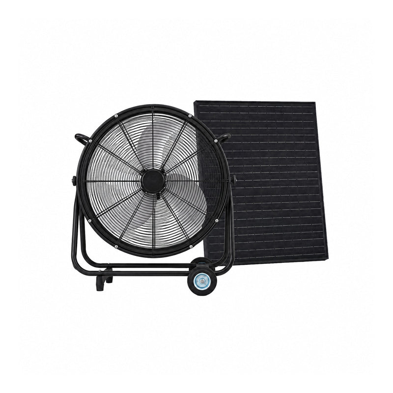 24 Inch Solar Floor-Standing Fan With Adjustable Solar Panel, photo 9 of 9
