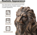 20.5" Lion Statue - Resin Outdoor Guardian Sculpture