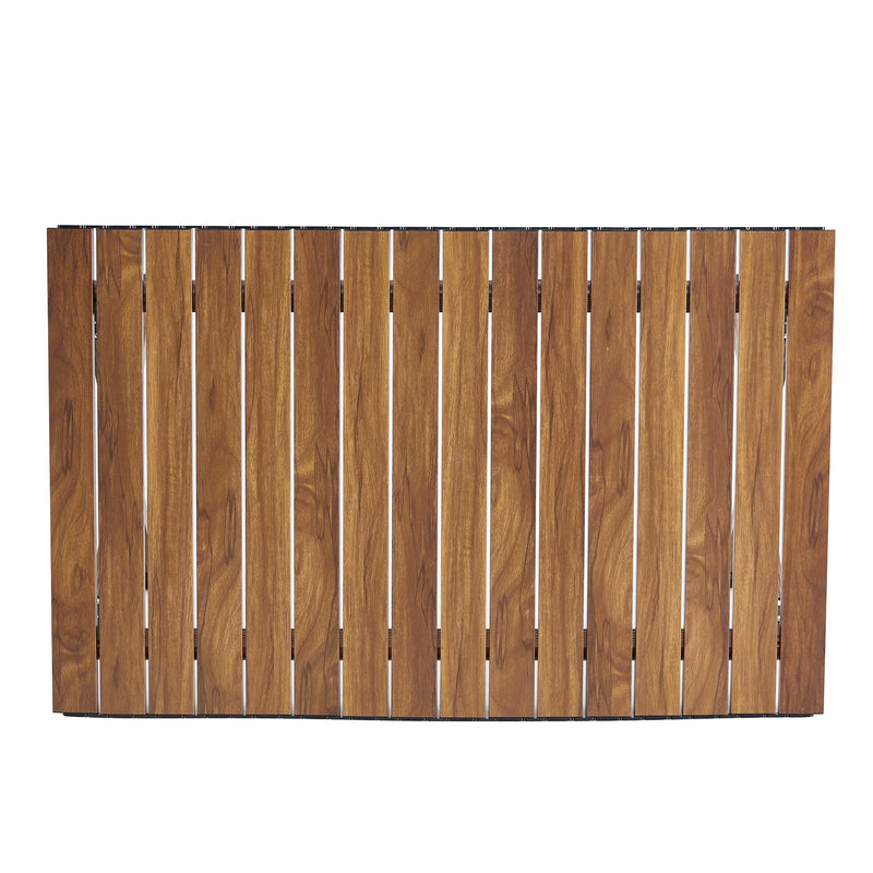 3-piece Folding Outdoor Table and two chairs,Lightweight Aluminum Roll-up Square for indoor, Outdoor Camping, Picnics, Beach,Backyard, BBQ, Party, Patio, Brown/Beige