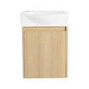 Modern Bathroom Vanity With Ceramic Basin, Wall Mounted Floating Sink Combo, Storage Cabinet by HouseOfZazla