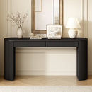 U_STYLE 58.3" Entryway Table with Large Top and Dual Drawers
