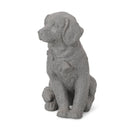 MGO Dog Statue, Outdoor Stone Gray by HouseOfZazla