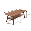 Low Coffee Table With Storage Shelf by Unique Piece Furniture