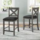 5 Pieces Counter Height Rustic Farmhouse Dining Room Wooden Bar Table Set With 2 Stools And 2 Chairs
