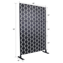 Outdoor & Indoor Metal Privacy Freestanding Decorative Screen by HouseOfZazla