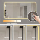 LED Bathroom Mirror With 3 Color Dimmable Backlight by HouseOfZazla