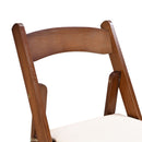 Solid Wood Upholstered Folding Chair Set, Dining Room (Set of 4) by HouseOfZazla