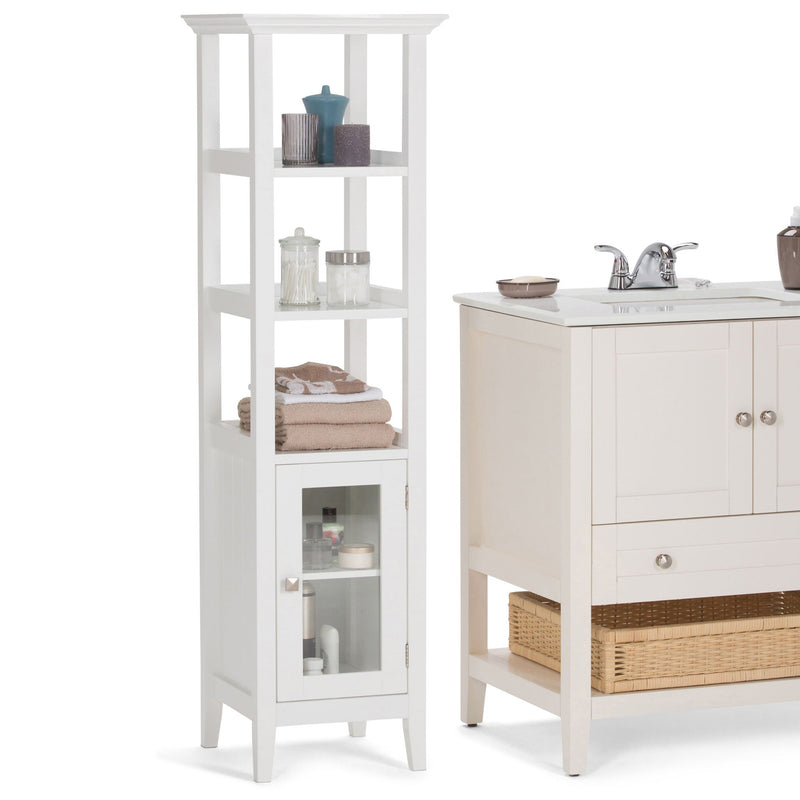 Acadian - Bath Storage Tower - Pure White, photo 8 of 10