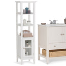 Acadian - Bath Storage Tower - Pure White by HouseOfZazla