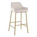 Daniella - Contemporary / Glam Fixed Height Bar Stool (Set of 2) by HouseOfZazla