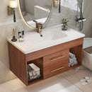 35.4" Mid-century Modern Single Bathroom Vanity