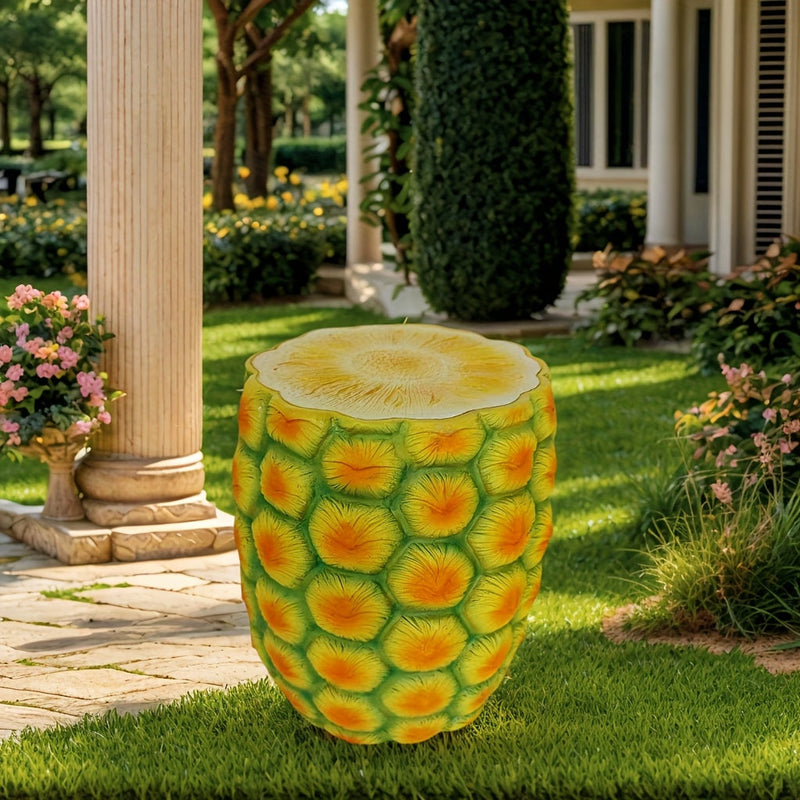 14" Oversized Pineapple Shaped Resin Stool, photo 4 of 10