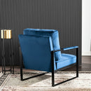 Classic Mid Century Modern Accent Chair With Durable Square Metal Frame, Armchair by Unique Piece Furniture