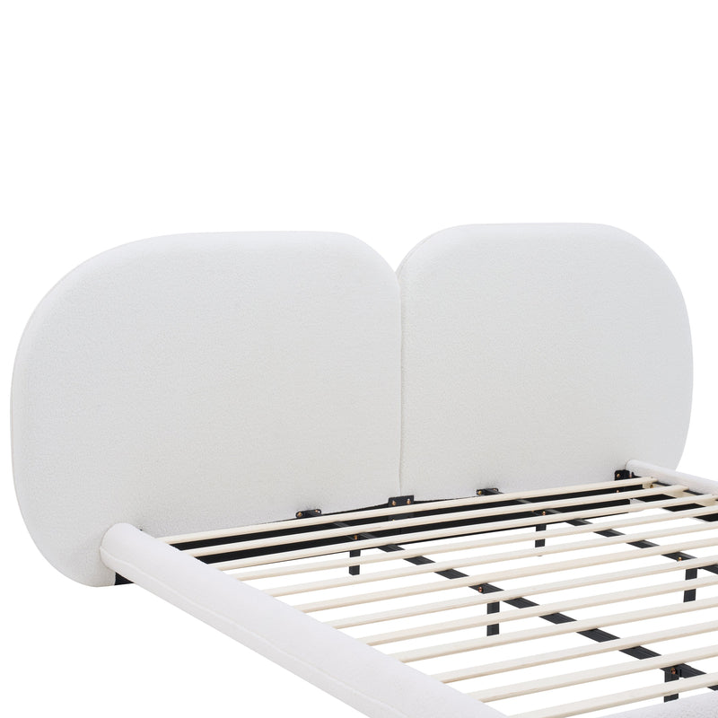 Extra Thick Upholstered Platform Bed Frame, photo 10 of 10