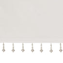 Lightweight Faux Silk Valance With Beads