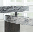 Surmour - Stacked Cocktail Table - Gray / Brown