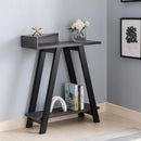 Contemporary Console Table With Two Shelves by Unique Piece Furniture