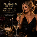 Stemmed Skeleton Martini Glasses Set of 2