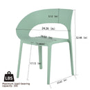 4 Piece Set Of Modern Designed Single Chairs With Round Table