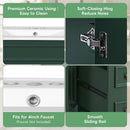 Bathroom Vanity With Sink, Compact Cabinet & 2 Drawers And Adjustable Shelf by HouseOfZazla