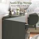 6-Drawer Double Dresser in Olive by HouseOfZazla
