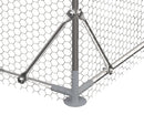 Large Metal Chicken Coop, Walk In Poultry Cage Hen Run House Rabbits Habitat Cage Spire Shaped Coop With Waterproof And Anti Ultraviolet Cover by HouseOfZazla
