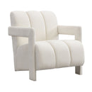 Modern Minimalist Leisure Armchair With L Shaped Armrests by HouseOfZazla