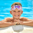Kids Swim Goggles With Ear Plugs UV Protection Anti-Fog Leak Proof Wide View Pool Swimming Goggles For Youth Boys Girls Aged 3-16 Years Old Summer Bea