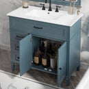 Bathroom Vanity With Sink, 2 Doors 2 Drawers, Freestanding Design by HouseOfZazla