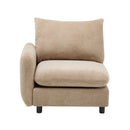 69 in. 3-Piece L Shaped Modular Sectional Sofa Couch with Ottoman
