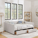 Upholstered Queen Daybed With 2 Drawers by HouseOfZazla