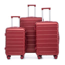 3 Pieces Set 20" / 24" / 28" Spinner Wheel Luggage With Combination Lock by HouseOfZazla