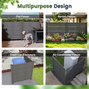 50" W x 49" H Outdoor Privacy Screen, Air Conditioner Fence, All-Weather Vinyl Privacy Fence Screens with Aluminum by HouseOfZazla