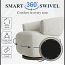 Swivel Barrel Accent Oversized Club Chair by HouseOfZazla