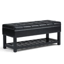 Saxon - Upholstered Transitional Storage Ottoman Bench by Unique Piece Furniture