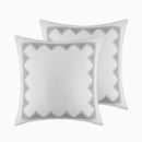 King/Cal King Cotton Printed Duvet Cover Set with Chenille