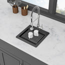 Quartz Drop-In Topmount Bar Sink - 15" x 15" x 9.65" by HouseOfZazla