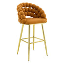Bubble, Ball Chain Tufted Bar Chairs For Kitchen Island & Home Bar (Set of 2) by HouseOfZazla