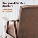Mid Century Modern Accent Chair With Solid Wood Frame And Extra Thick Backrest by HouseOfZazla