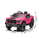 12V Kids Ride On Car With Remote Control, 4 Wheel Shock Absorption, Multifunctional Music Player Perfect Gift For Toddlers - Pink by HouseOfZazla