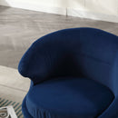 360 Degree Swivel Cuddle Barrel Accent Chairs, Round Armchairs with Wide Upholstered, Fluffy Fabric Chair for Living Room, Bedroom, Office, Waiting Rooms