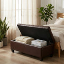 Storage Ottoman Bench With Safety Hinges by HouseOfZazla