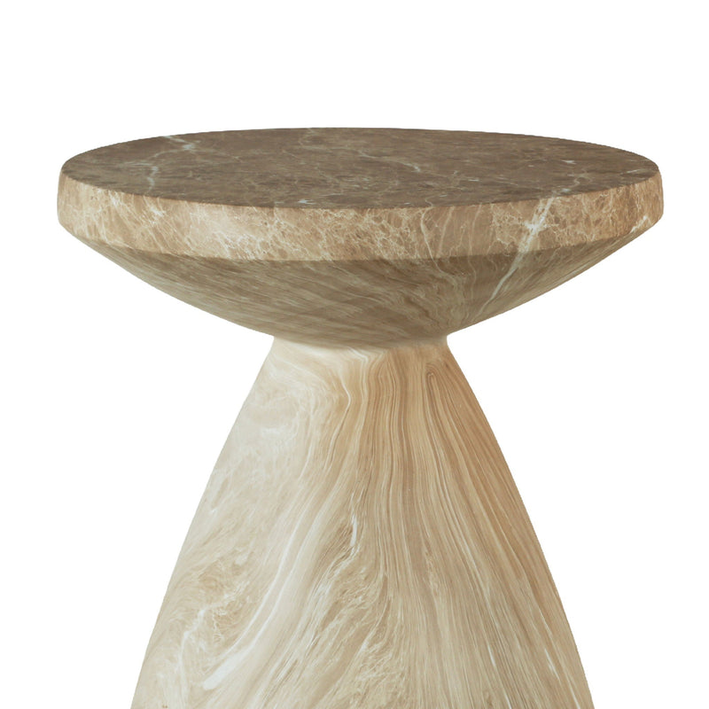 Outdoor Geometric End Table - Marble, photo 5 of 7