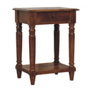 Turned Legs Drawer Table by HouseOfZazla