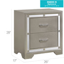Elegant Nightstand - Silver Champagne by HouseOfZazla