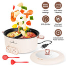 Electric Hot Pot with Divider 6L Dual Control Stainless Steel