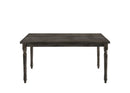 Claudia II - Weathered 7 Pieces Dining Room Set - Gray