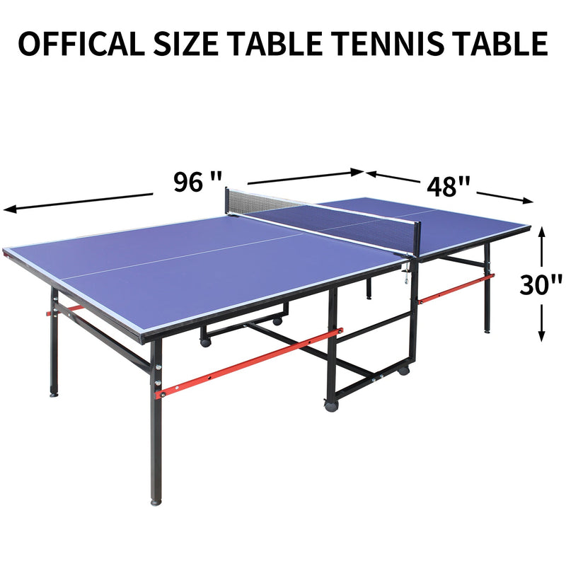 8ft Mid-Size Table Tennis Table Set, photo 7 of 10