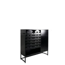 Buffet Cabinet with Storage and Woven Doors